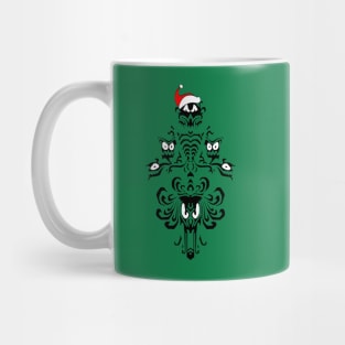 Christmas Haunted Mansion Dark Green Mug